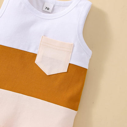Kupretty Baby Boy Summer Clothes Sleeveless Tank Tops Vest T-Shirt + Casual Shorts Toddler Outfits
