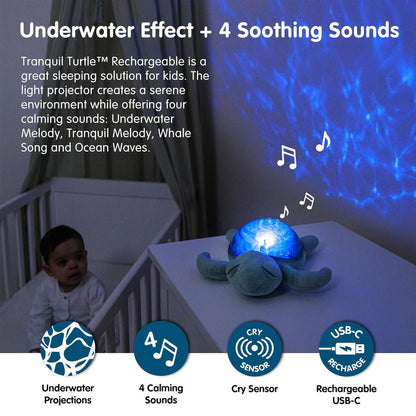 Cloud b Ocean Projector Nightlight with 2 White Noises & 2 Soothing Sounds | Adjustable Settings |