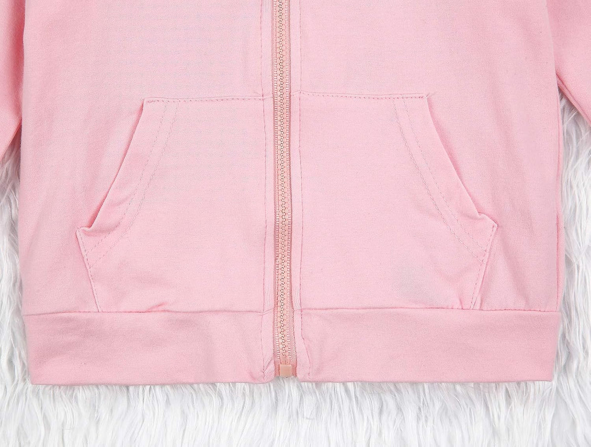Imcute Baby Zip Up Hoodie, Unisex inflant Toddler Long Sleeve Sweatshirts Lightweight Jacket Hooded