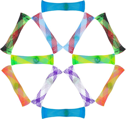 12 Pack Stress Relief and Anxiety Relief Fidget Toys,Marble Mesh (6 Color)