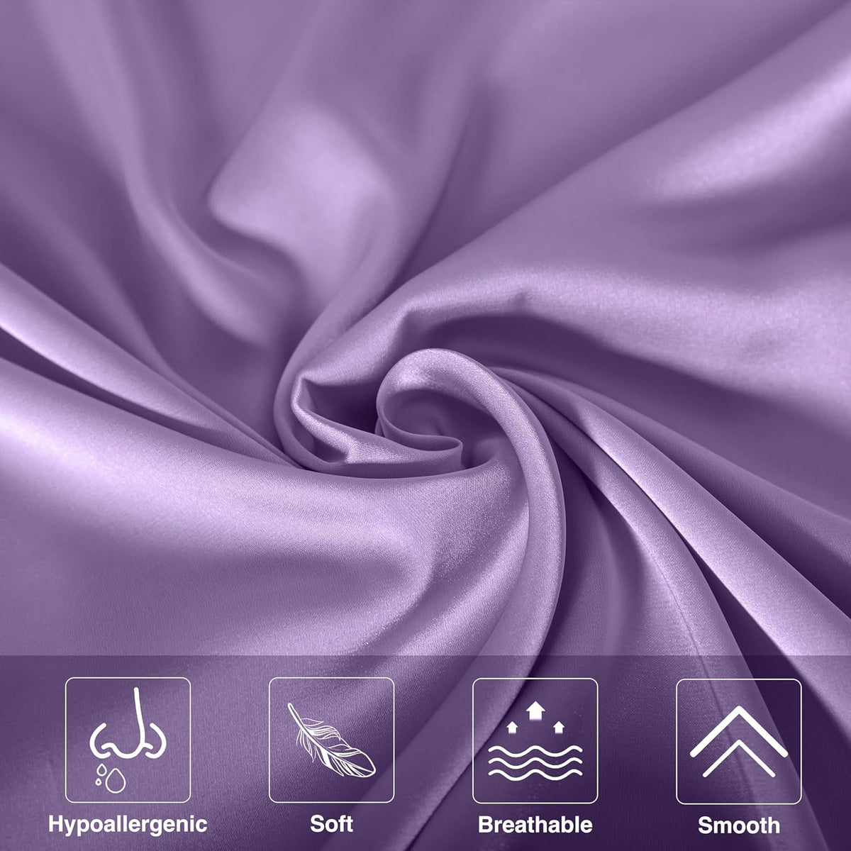 Mulberry Silk Pillowcase for Hair and Skin,Queen Size Cooling Silk Pillow Case with Hidden