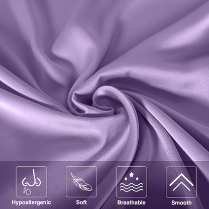 Mulberry Silk Pillowcase for Hair and Skin,Queen Size Cooling Silk Pillow Case with Hidden