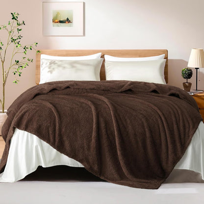 Exclusivo Mezcla Fleece Queen Blankets for Bed, Soft and Cozy Blankets for Women Men Girls Kids
