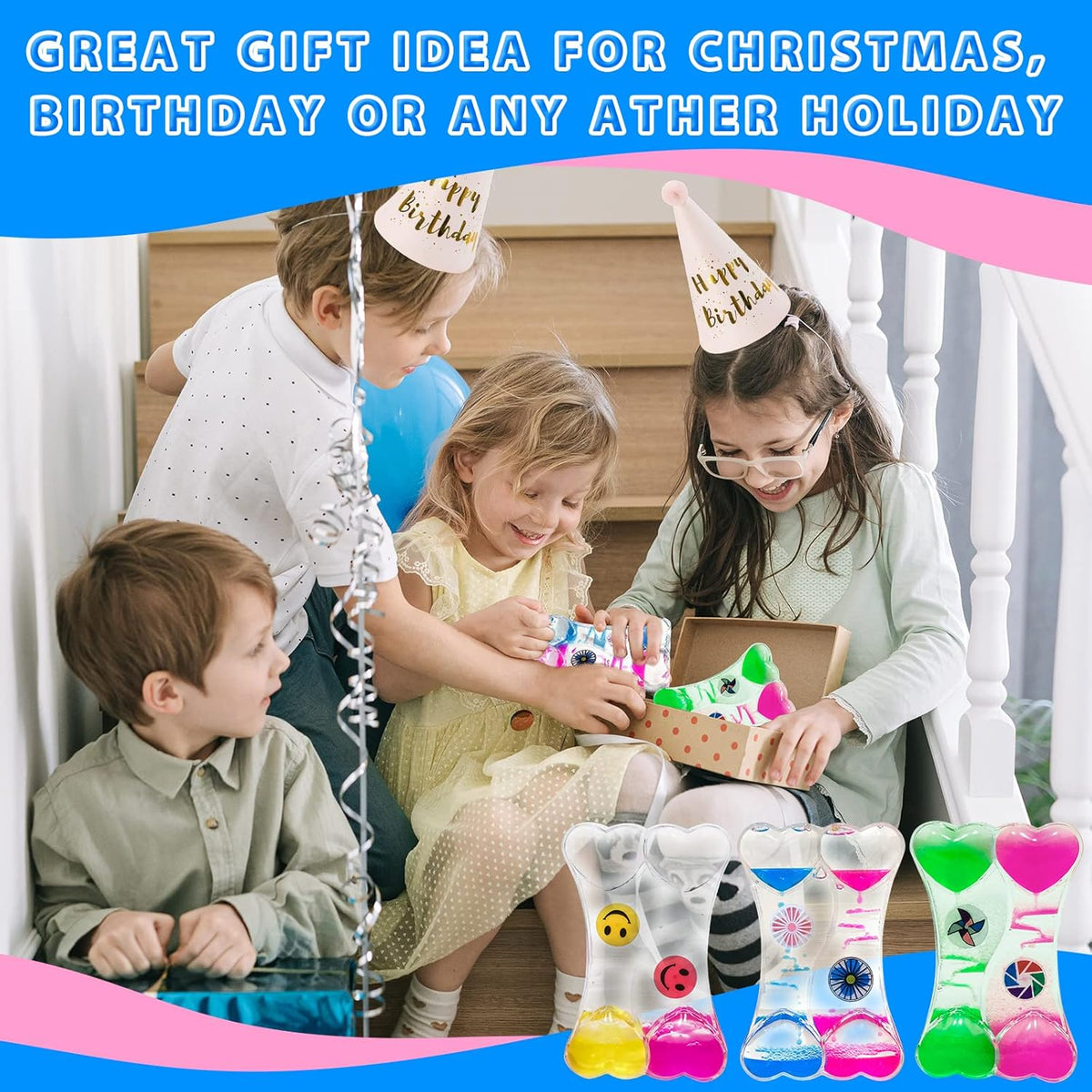 Liquid Motion Bubbler for Kids and Adults, Liquid Motion Bubbler Sensory Toys, Liquid Timer for