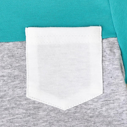 Baby Boy Clothes Toddler Boy Summer Outfits Short Sleeve Patchwork Top T-shirt & Pocket Pant Set 2