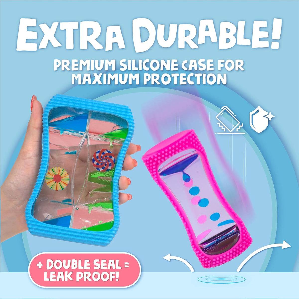 BUNMO Liquid Motion Bubbler with Sensory Texture - Liquid Timer - Bubble Timer - Liquid Motion
