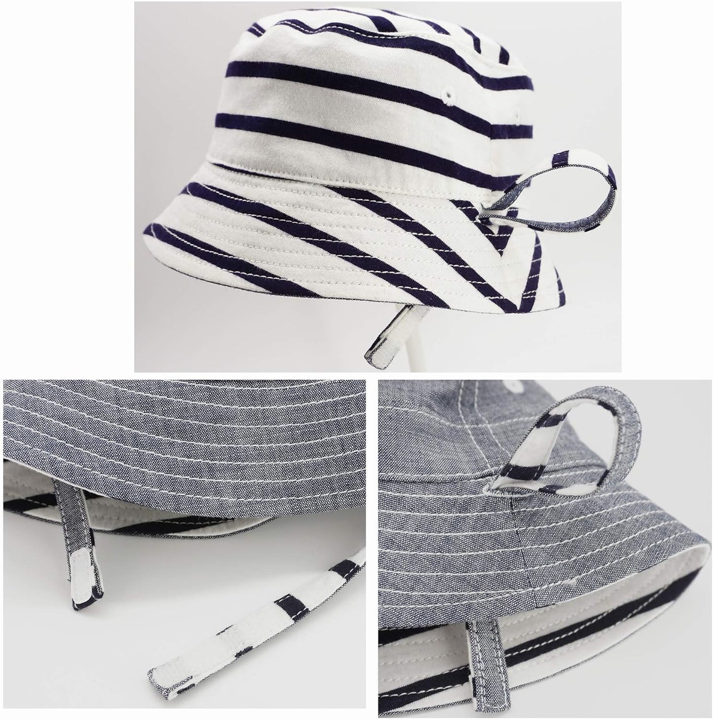 Keepersheep Baby Baseball Cap Infant Sun Hat, Cotton Knit with Soft Brim, Adjustable Soft Newborn