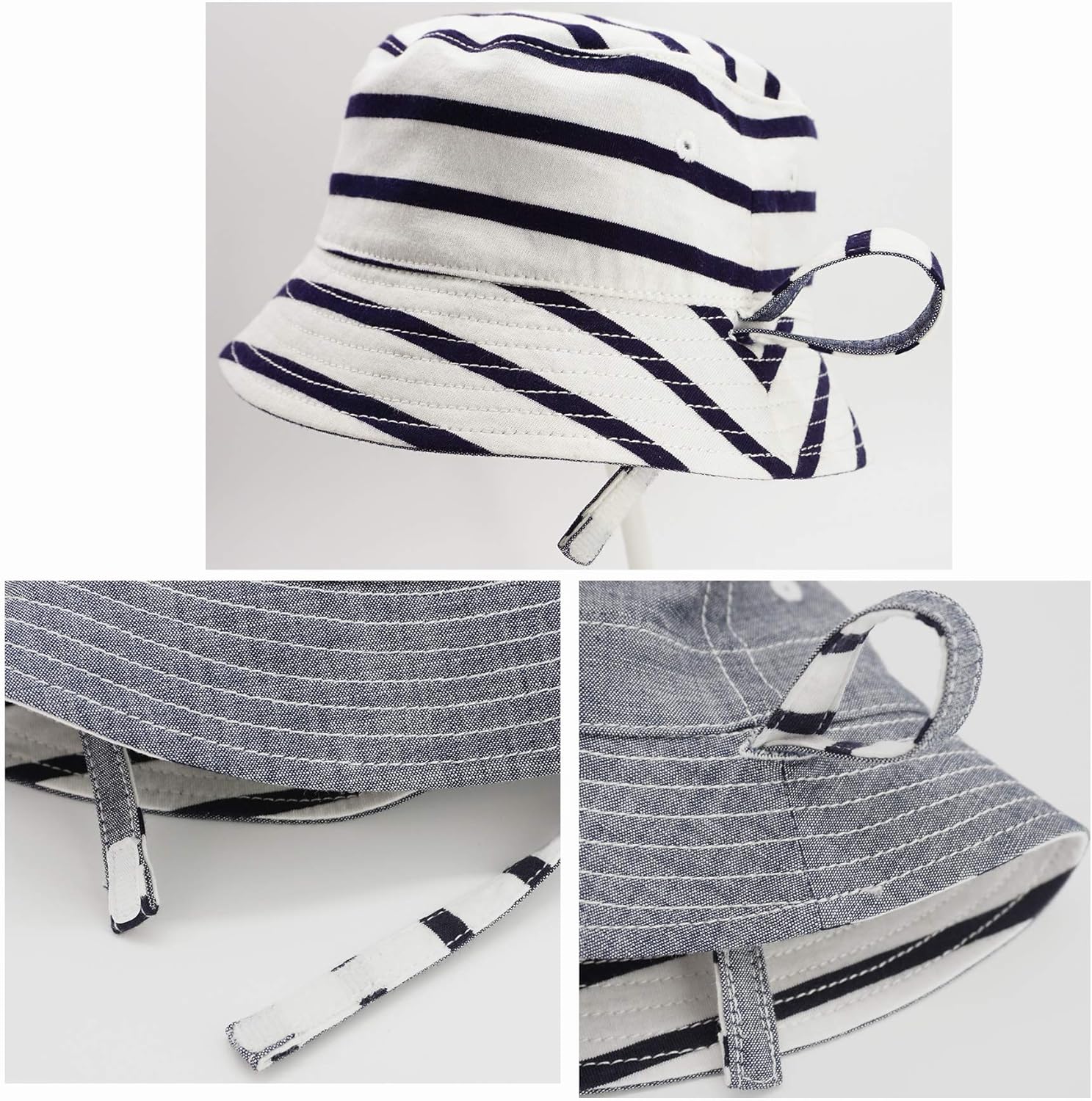 Keepersheep Baby Baseball Cap Infant Sun Hat, Cotton Knit with Soft Brim, Adjustable Soft Newborn