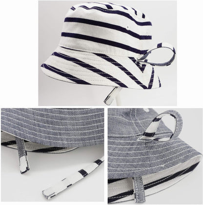 Keepersheep Baby Baseball Cap Infant Sun Hat, Cotton Knit with Soft Brim, Adjustable Soft Newborn