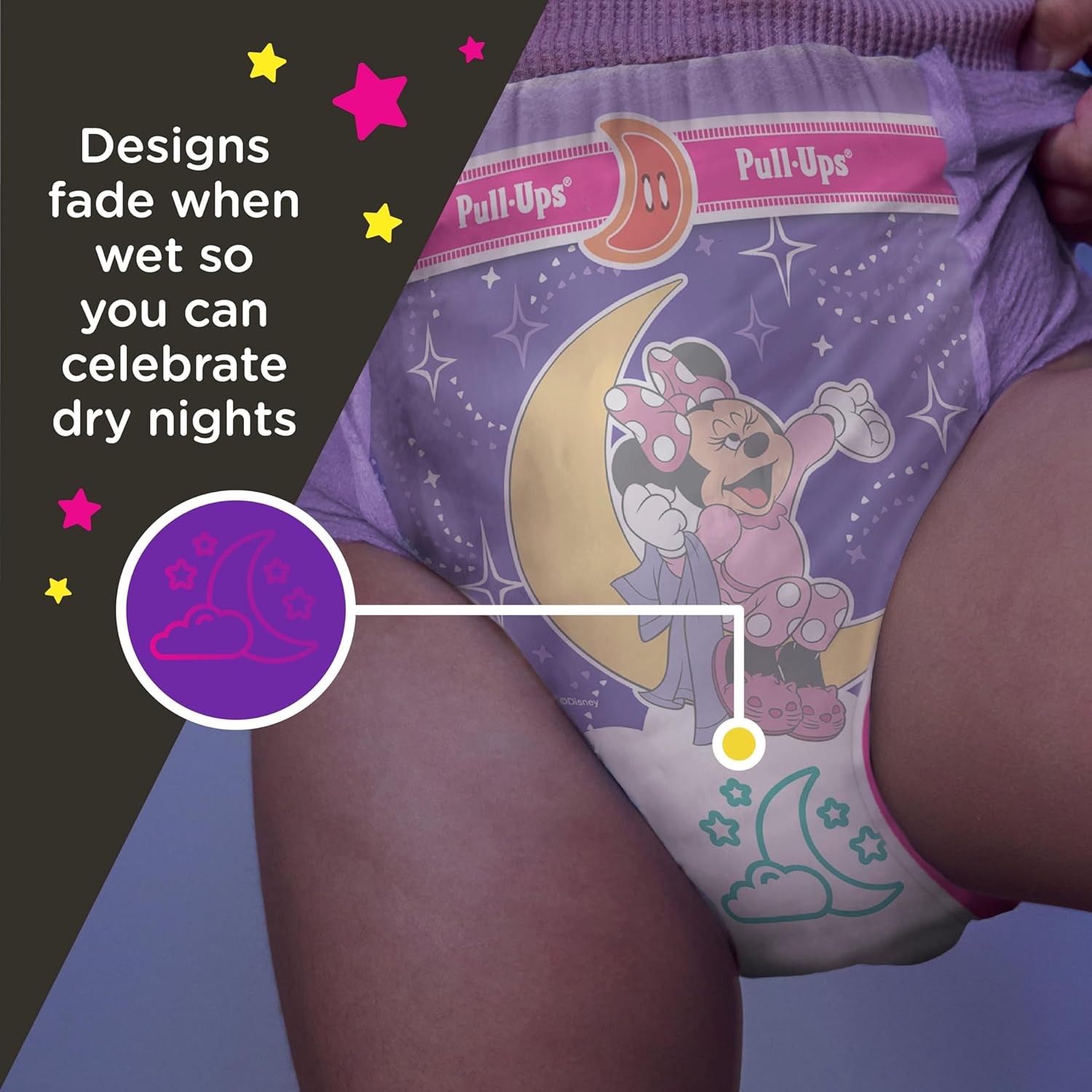 Pull-Ups Girls' Night-Time Potty Training Pants, Size 5T-6T Overnight Training Underwear (46-60