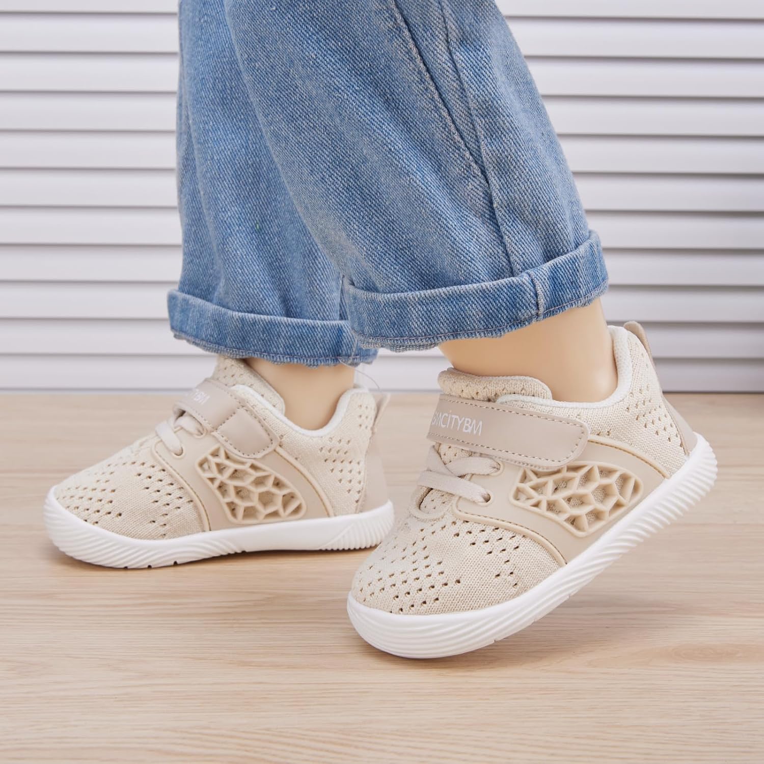 BMCiTYBM Baby Boy Girl Shoes Breathable Mesh Walking Shoes Lightweight Non-Slip Sneakers Infant