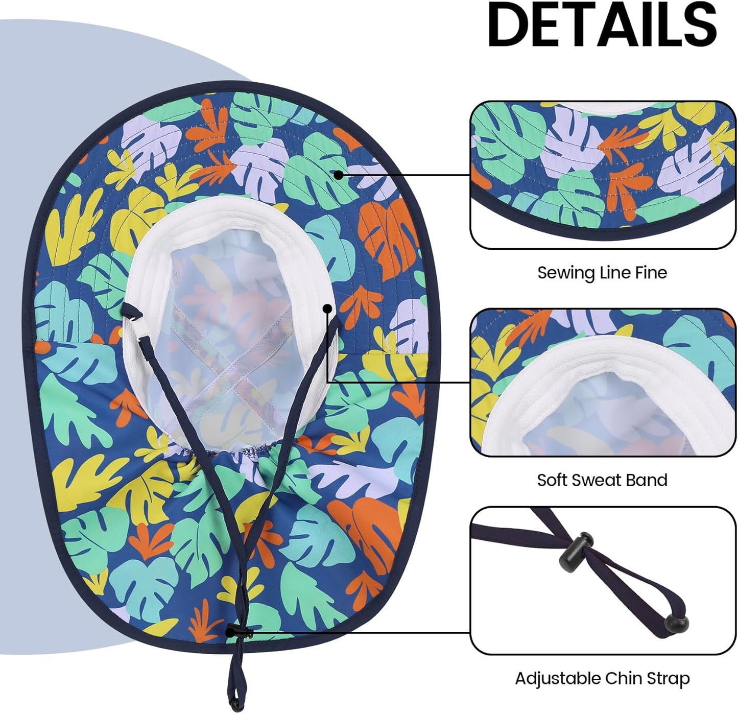 Baby Sun Hat with Neck Flap for Sun Protection Toddler Beach Hat UPF 50+ Outdoors 0-6 Years Boys