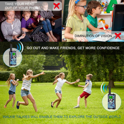 Walkie Talkies for Kids 22 Channel 2 Way Radio 3 Miles Long Range Handheld Walkie Talkies Durable