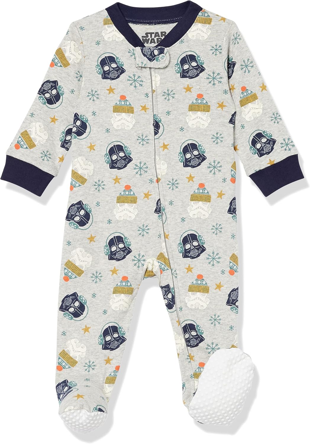 Amazon Essentials Disney | Marvel | Star Wars Unisex Babies' and Toddlers' Snug-Fit Cotton Footed