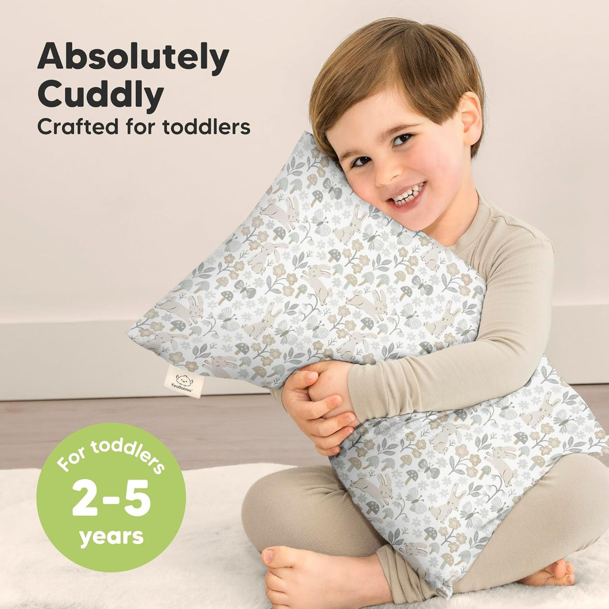Toddler Pillow with Pillowcase - 13x18 My Little Cuddly Pillow, Viscose Derived From Bamboo Nursery