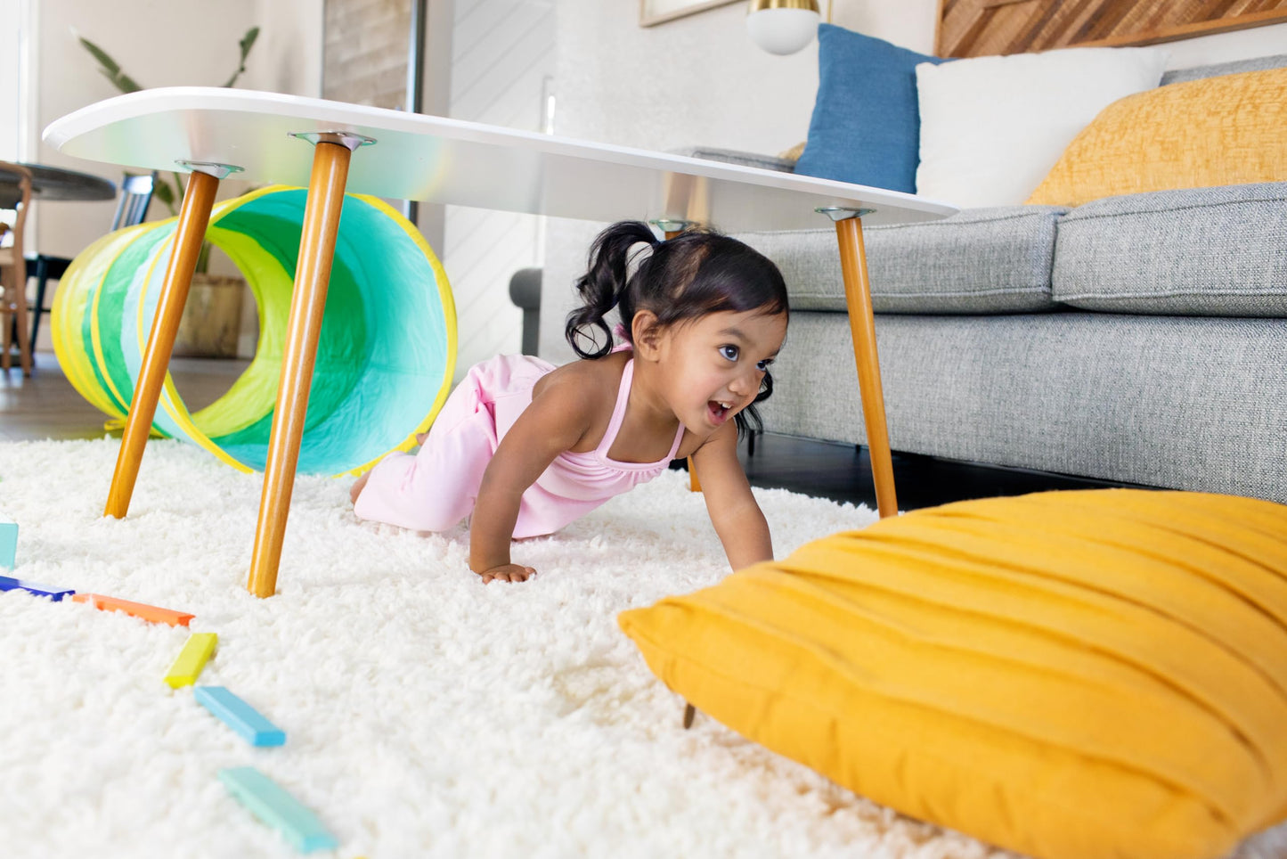 LOVEVERY | The Organic Cotton Play Tunnel | Pop-Up & Collapsible Play Tunnel with Organic Cotton