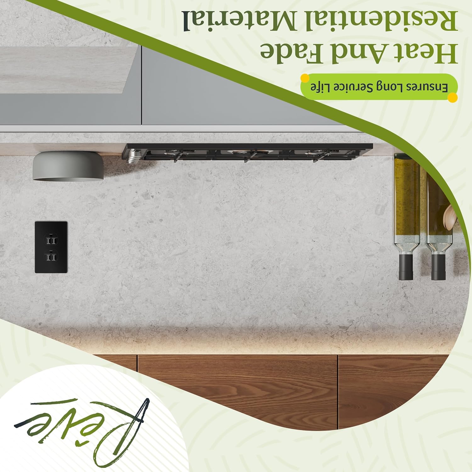 TG SP-S1-BK Duplex Outlet Receptacle Cover, Screwless Wall Plate, Standard Size, 1-Gang 4.68" x