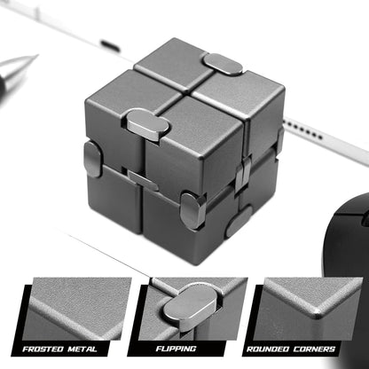 Metal Fidget Toys, Infinity Cube Fidget Toys, Fidgets Blocks for Kids Adults Teens, Handheld Toys