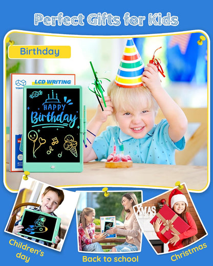 TEKFUN Kids Toys 10Inch LCD Writing Tablet, Mess Free Coloring Doodle Board, Drawing Pad for Kids