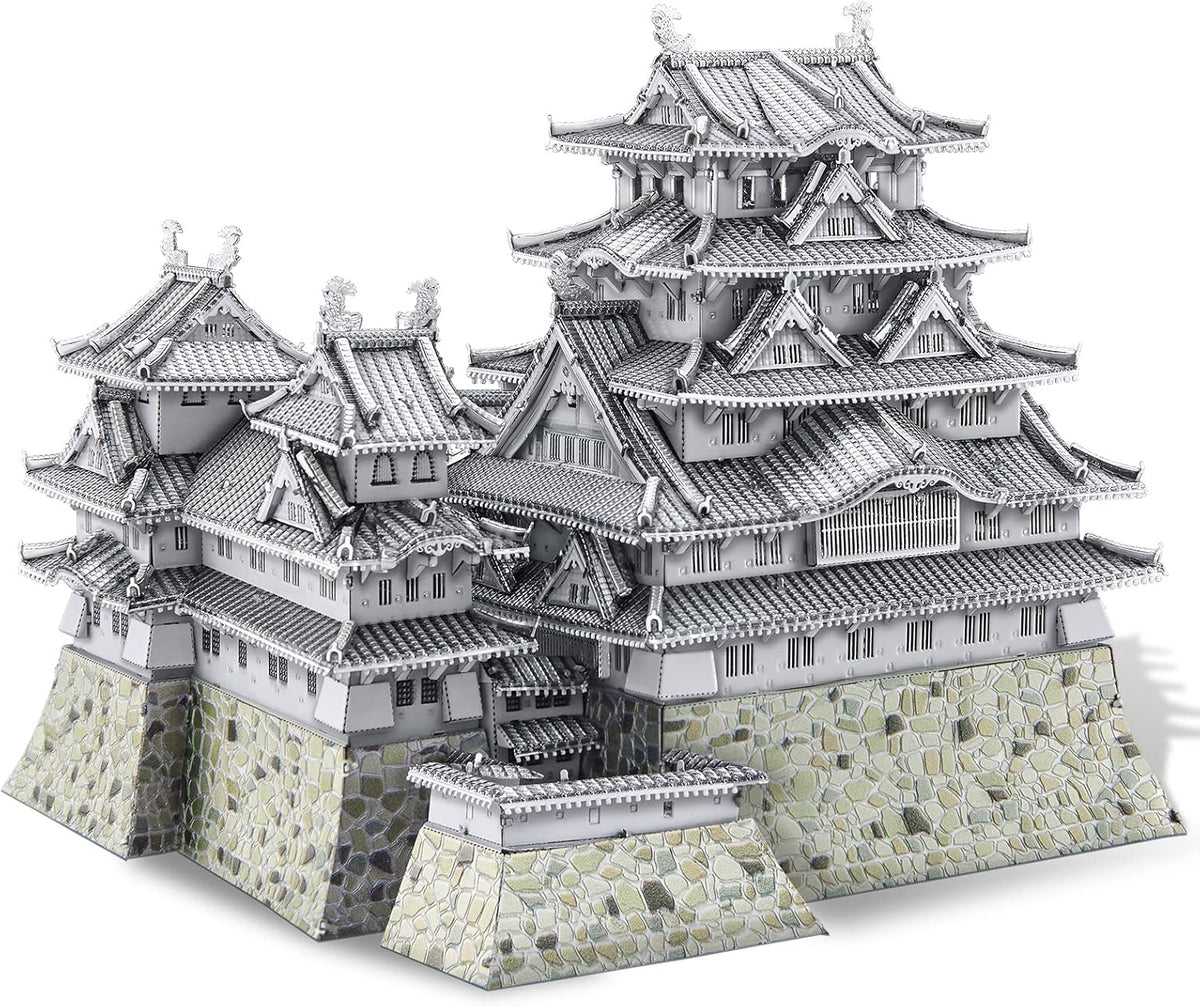 Piececool 3D Metal Puzzles for Adults, Himeji Castle - Japanese Architecture 3D Model Building Kits