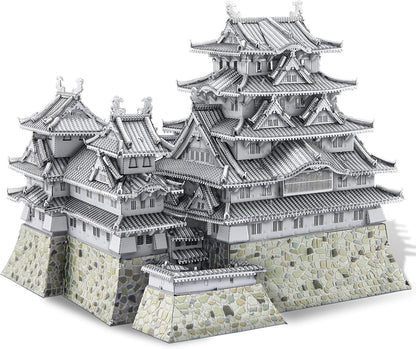 Piececool 3D Metal Puzzles for Adults, Himeji Castle - Japanese Architecture 3D Model Building Kits