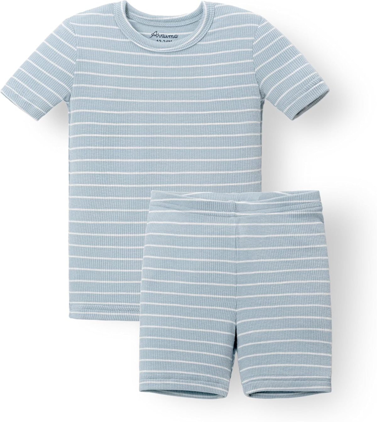 AVAUMA Stripe Pattern Baby Boys Girls Pajama Set Kids Toddler Snug fit Ribbed Sleepwear pjs for