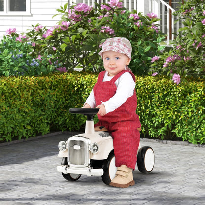 HONEY JOY Ride On Push Car, Outdoor Toddler Riding Toys w/Steering Wheel, Horn & Storage