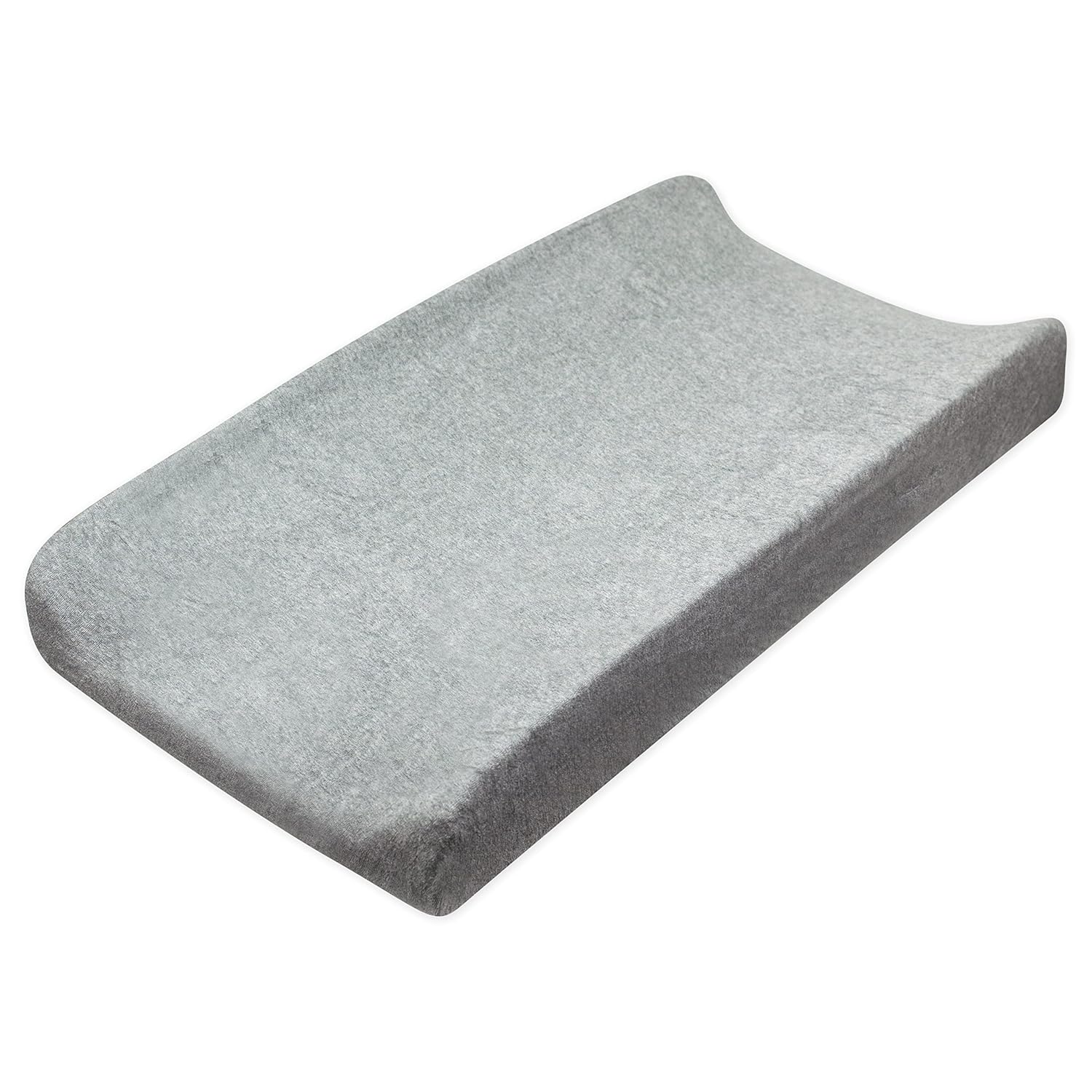 HonestBaby unisex baby Organic Cotton Changing Pad Cover and Toddler Sleepers, Gray Heather, One