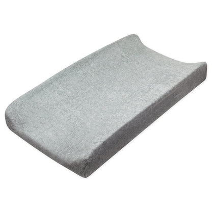 HonestBaby unisex baby Organic Cotton Changing Pad Cover and Toddler Sleepers, Gray Heather, One