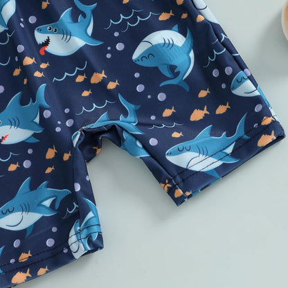 Hnyenmcko Baby/Toddler Boy Rash Guard Swimsuit Long Sleeve One Piece Zipper Swimwear Sunsuit Infant