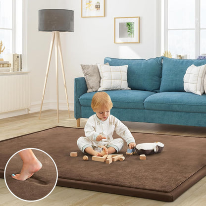 Baby Play Mat for Floor Tummy Time Nursery Rug Muscle Area Rug Playroom Rug Tatami 50 * 50" Memory