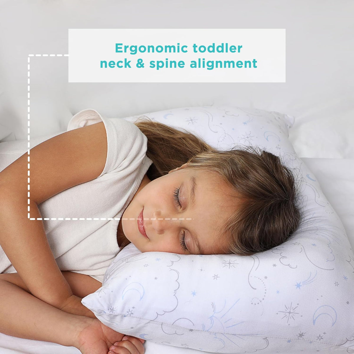LittleHippo Toddler Pillow with Viscose Derived from Bamboo Pillowcase - 13x18 Hypoallergenic