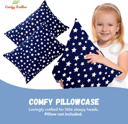 Toddler Pillowcase 13x18 - Cotton Toddler Pillowcase Star, Kids Galaxy Pillow Case for Boys, Baby