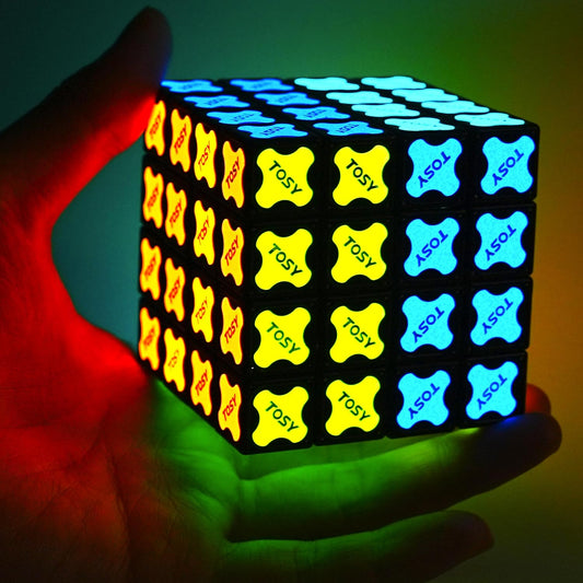 TOSY Magnet Cube 4x4 - 560 Magnets, 70 Blocks, 8 in 1 Toy: Puzzle Cube Game, Creative Building