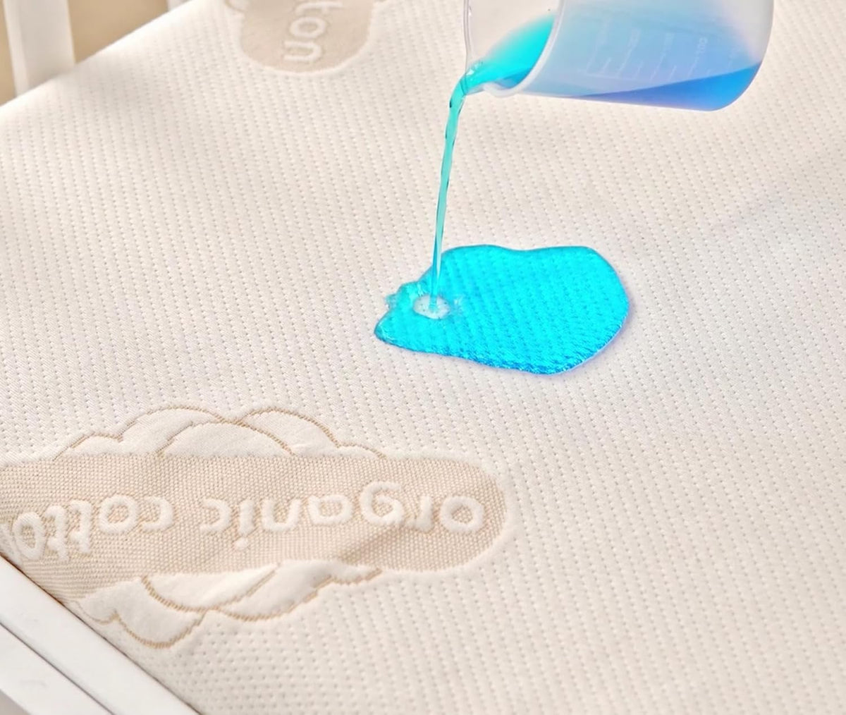 Crib Organic Mattress Protector Pad - Certified Organic Cotton Waterproof Breathable Mattress Pad