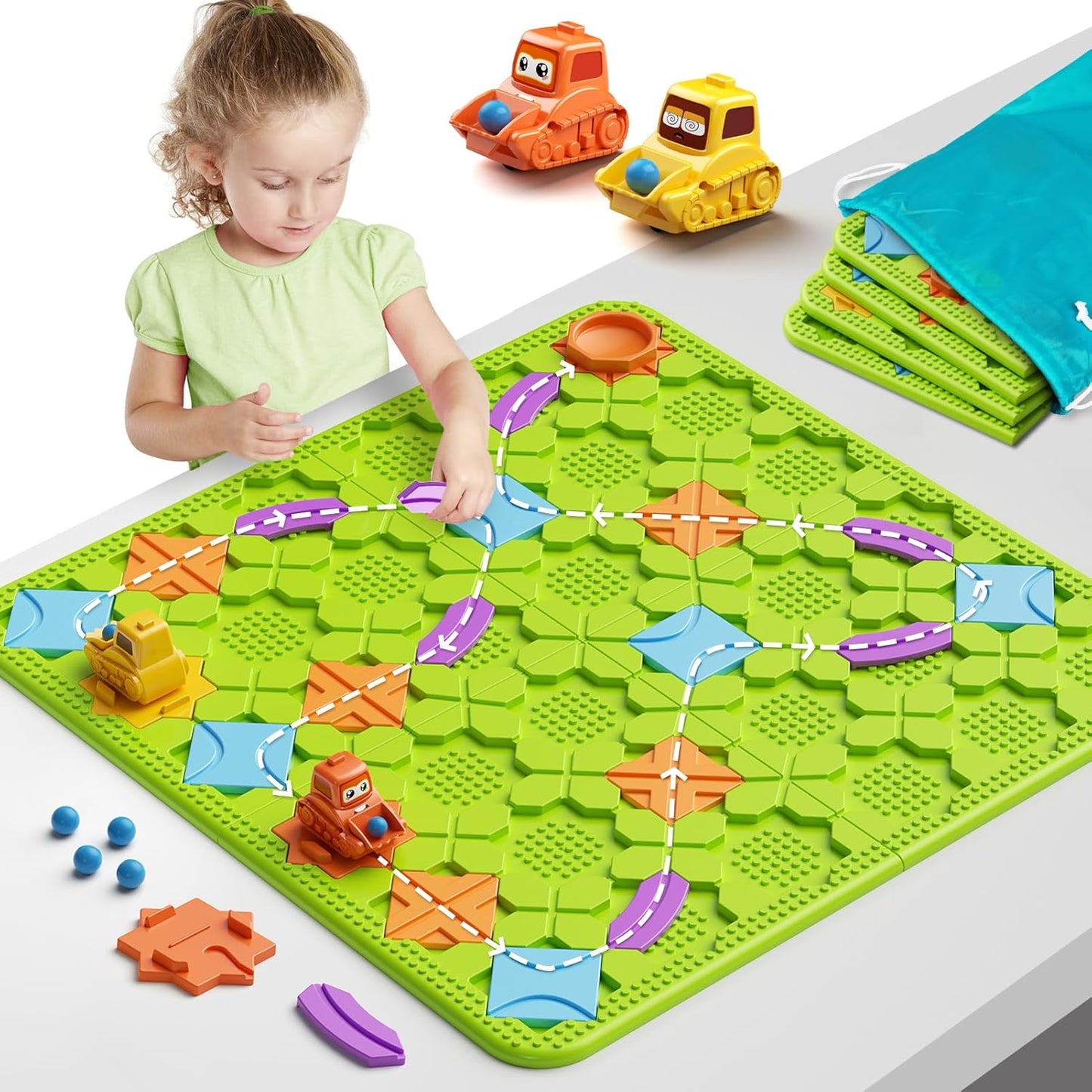 Brain Stem Activity Logic Kits, Board Teaser Games & Puzzles Toys with 200+ Challenges, 4