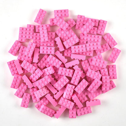 Strictly Briks Classic Bricks Starter Kit - 96 Pink 2x4 Blocks - Creative Play Set for Ages 3+