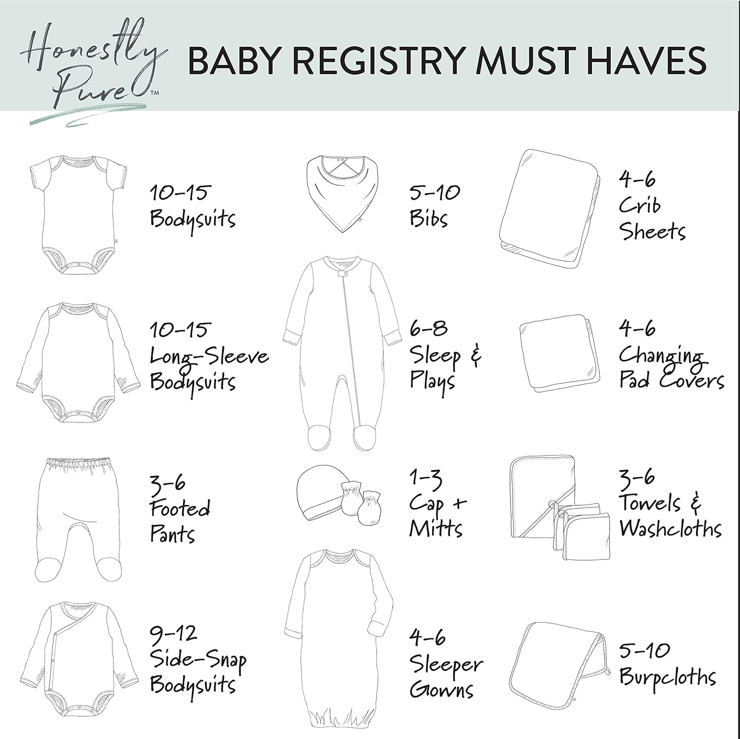 Sleeveless Bodysuits One-piece 100% Organic Cotton for Baby Boys, Girls, Unisex