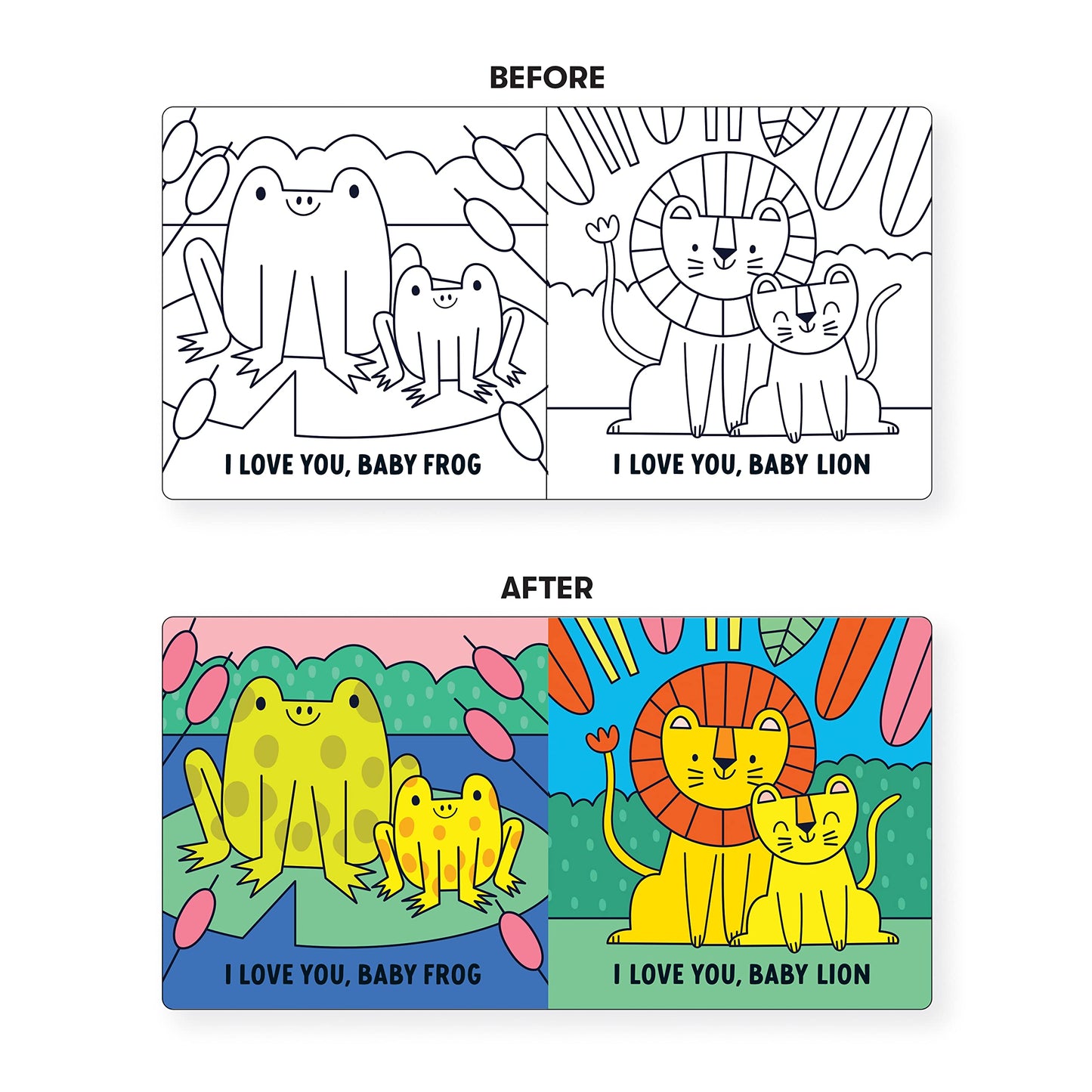 I Love You, Baby – Waterproof Color Changing Magic Bath Book for Babies and Toddlers