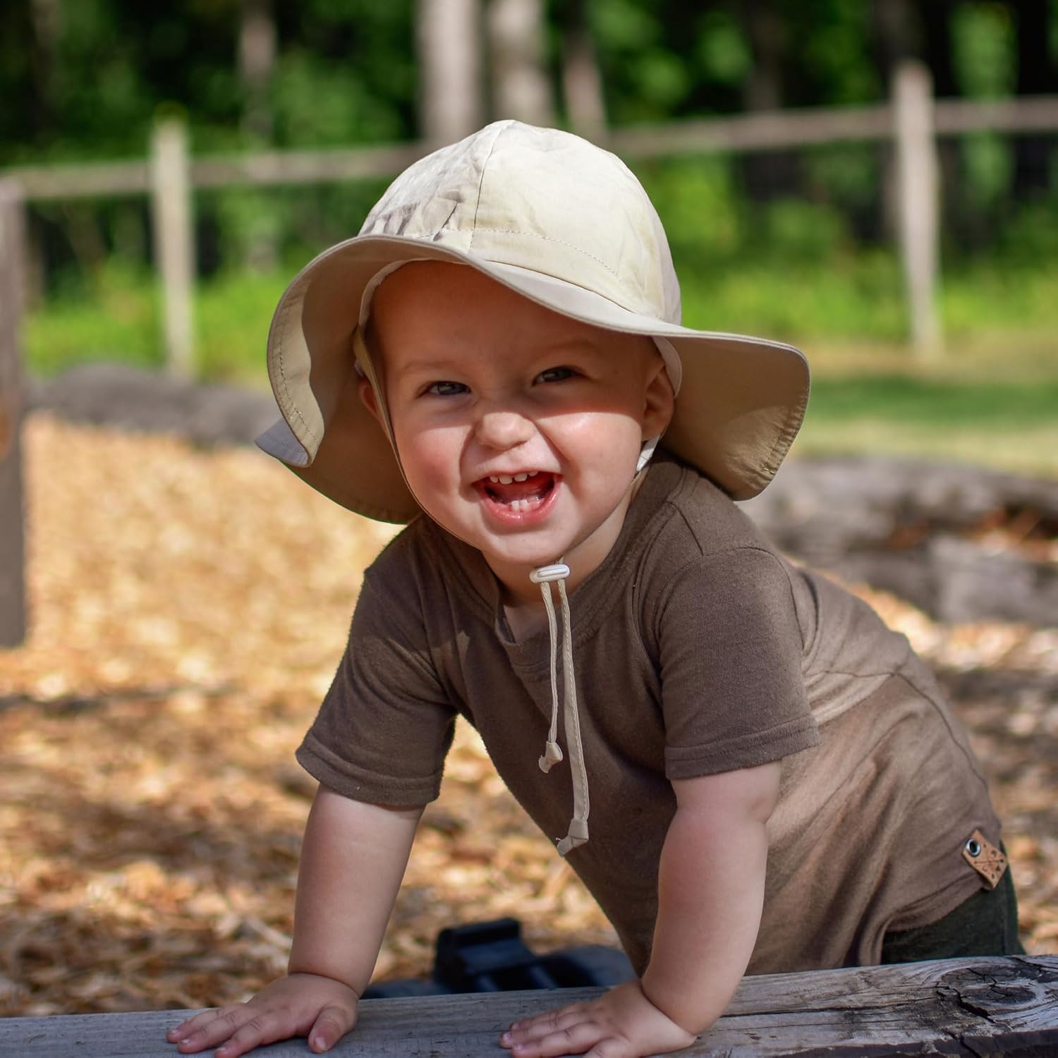 JAN & JUL Adjustable Cotton Floppy Sun Hat with 50+ UPF Protection for Boys