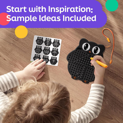 Magnetic Drawing Board for Kids & Toddlers with Beads and Magnet Stylus Pen - Magnetic Travel Toy