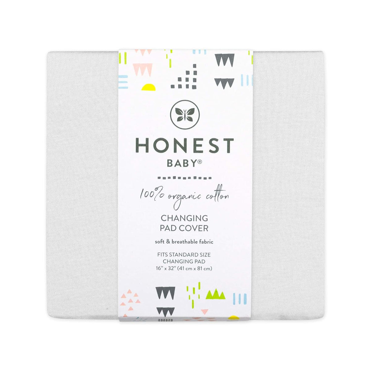 HonestBaby unisex baby Organic Cotton Changing Pad Cover and Toddler Sleepers, Bright White, One