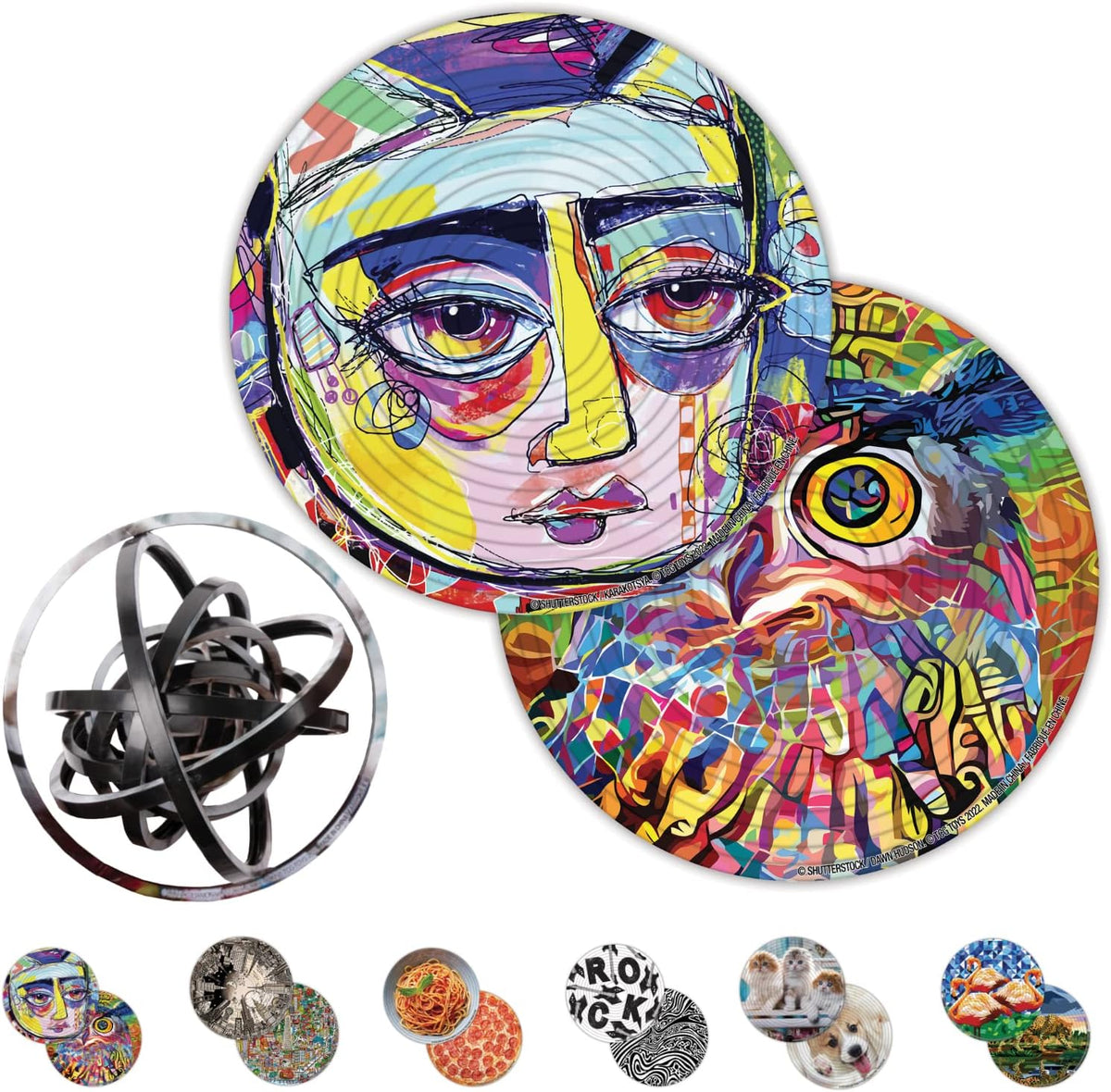Spin Flip Puzzle - Abstract - Spin it, Flip it, Solve it! for Those who love brain teasers! Adult