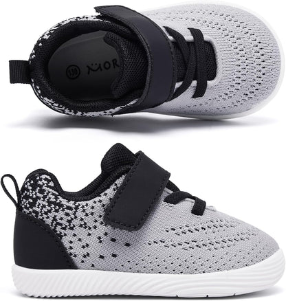 MORENDL Toddler Sneakers Baby Boys & Girls Barefoot Shoes Lightweight Breathable Walking Running