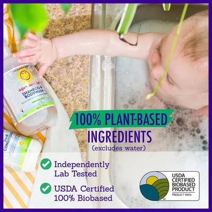 California Baby Super Sensitive Baby Shampoo + Baby Wash | 100% Plant-Based | Unscented Body Wash