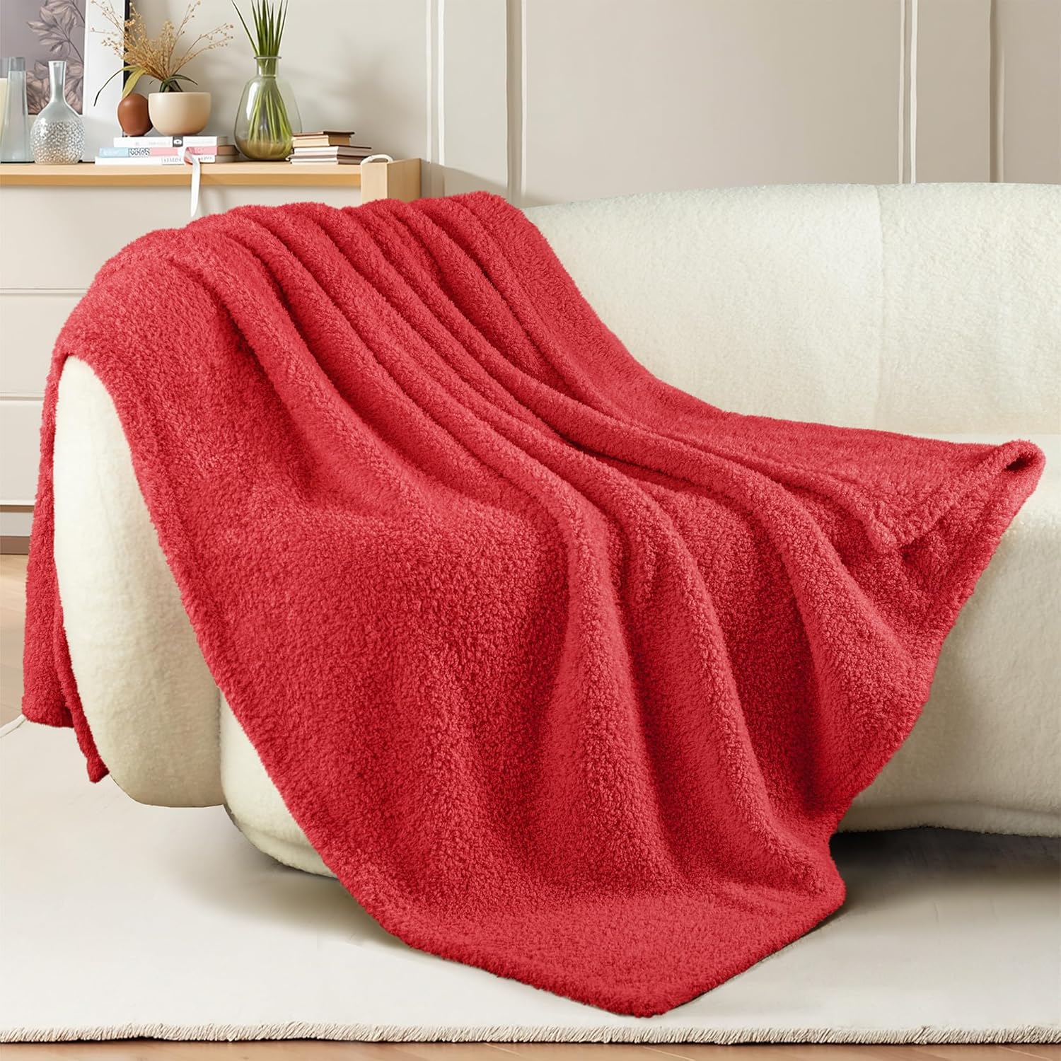 Exclusivo Mezcla Fleece Throw Blanket for Couch Sofa, Soft Warm and Fluffy Blankets for Women Men