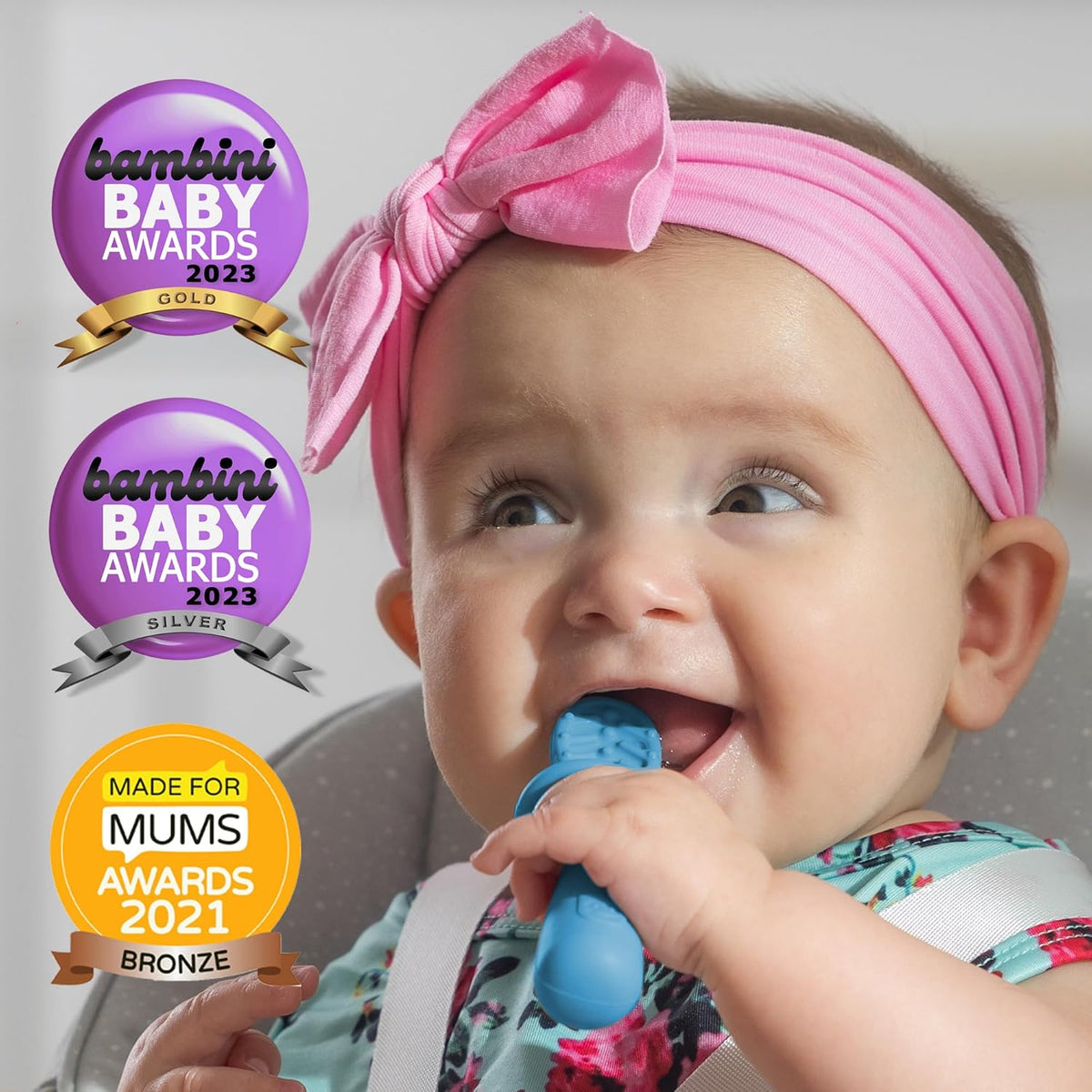 TalkTools ITSY Tiny Silicone Spoons – Twin Pack Soft Silicone Self-Feeding Training Spoons for Kids