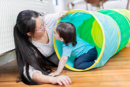 LOVEVERY | The Organic Cotton Play Tunnel | Pop-Up & Collapsible Play Tunnel with Organic Cotton