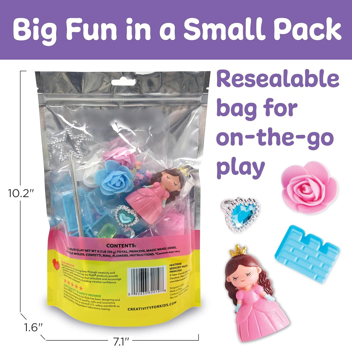 Creativity for Kids Sensory Pack: Princess - Calm Down Corner and Sensory Bin Filler Supplies, Car