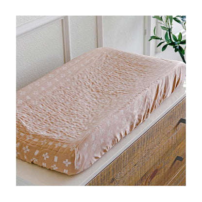 Crane Baby Stretchy Changing Pad Cover, Breathable Changing Pad Cover for Boys and Girls, Copper